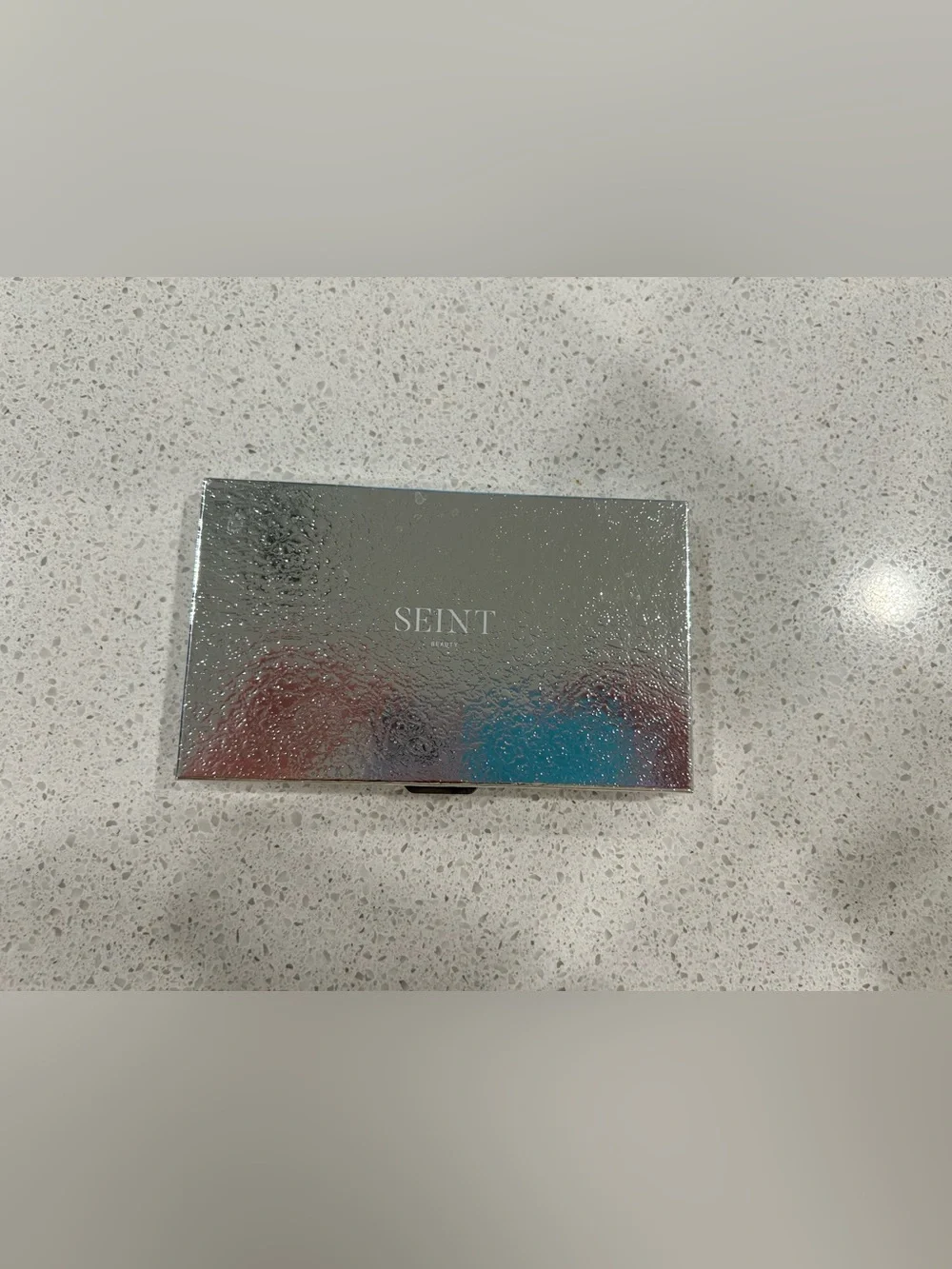 Seint IIID Makeup Palette Silver Magnetic Compact Case with Mirror 5x3 Retired